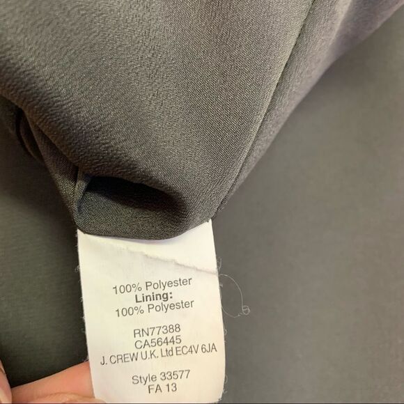 J.crew Collection dark gray charcoal dress pants size 00 petite - Picture 13 of 14